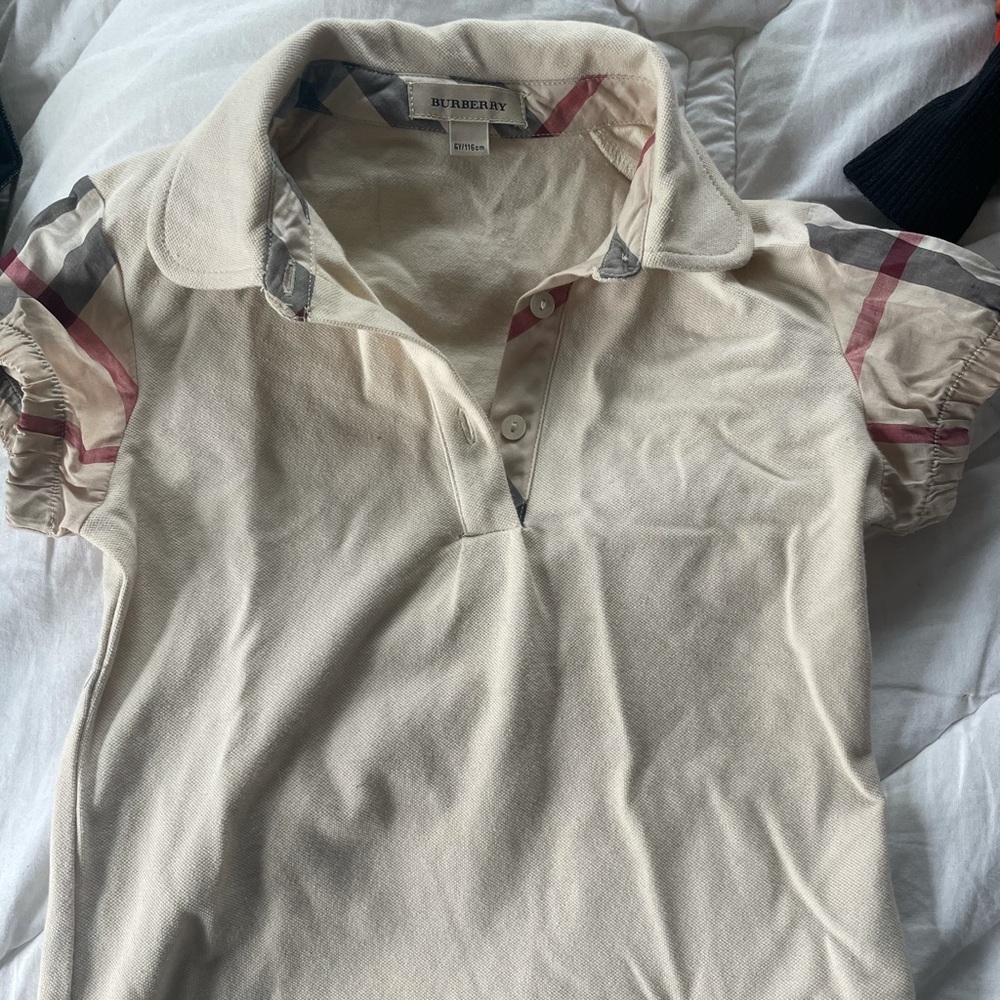 6Y Burberry polo shirt